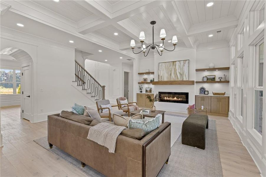 Furnished interior view inside a new home in , Dacula (Image 11).