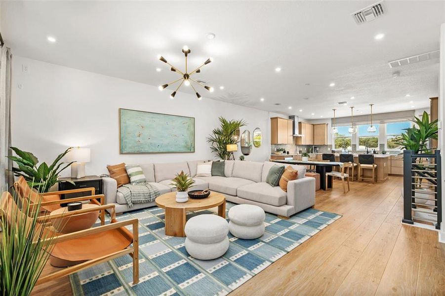 Furnished interior view inside a new home in EvenTide, New Smyrna Beach (Image 6).