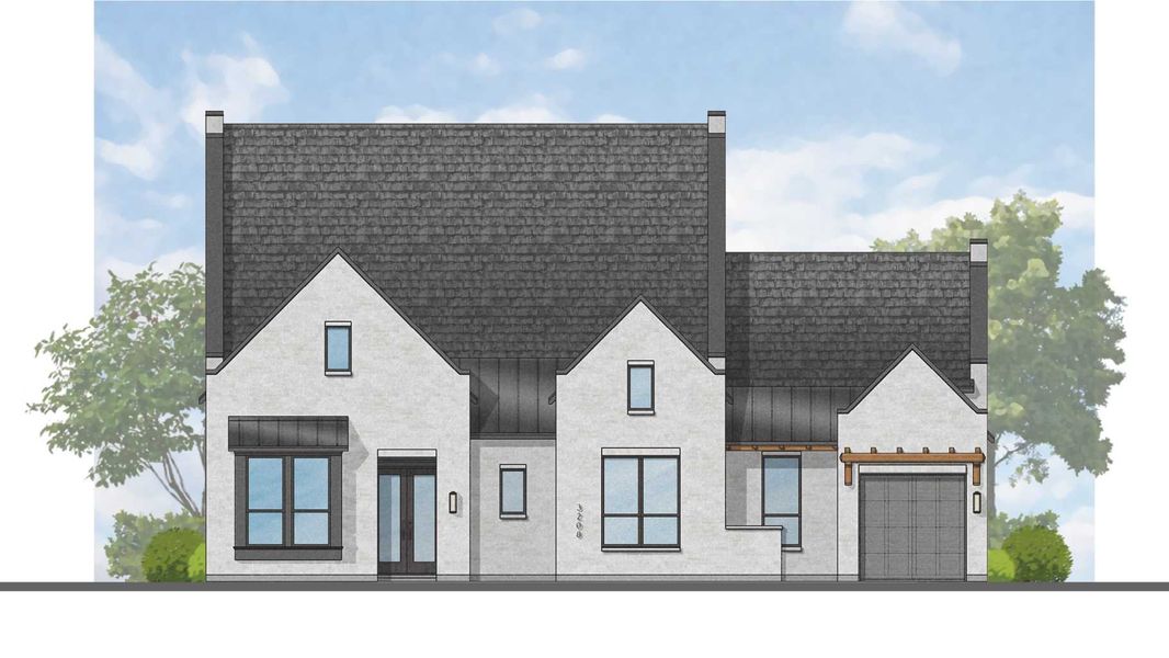 Representative rendering of the exterior for the 283 Plan by Highland Homes (Image 38).