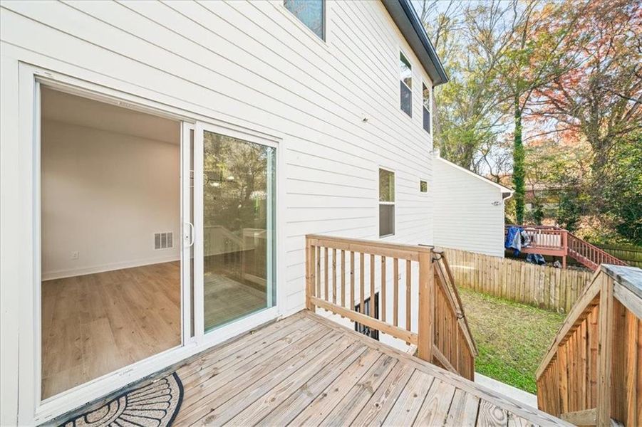 Exterior details and patio area of a home in , Atlanta (Image 28). Exterior details and patio area of a home in , Atlanta (Image 28).