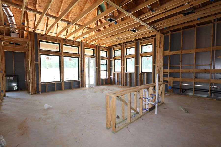 In-progress construction of a new home in The Highlands Encore - Tranquil Collection, Porter, TX (Image 6).