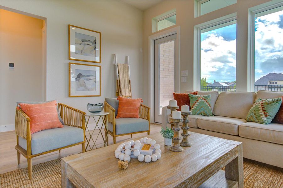Furnished interior view inside a new home in Jordan Ranch, Katy (Image 7).