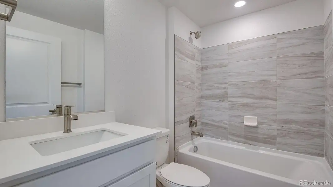 Furnished interior view inside a new home in Trails at Crowfoot, Parker (Image 4).