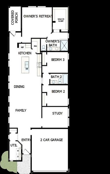 2D floor plan layout of this home in Creekshaw – Gardens, Royse City, TX (Image 3). 2D floor plan layout of this home in Creekshaw – Gardens, Royse City, TX (Image 3).