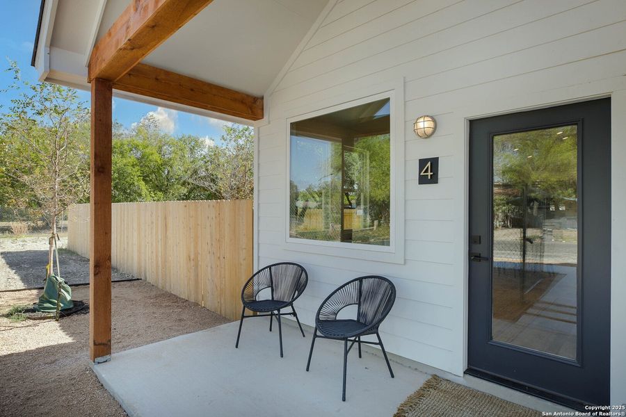 Exterior details and patio area of a home in , San Antonio (Image 34). Exterior details and patio area of a home in , San Antonio (Image 34).