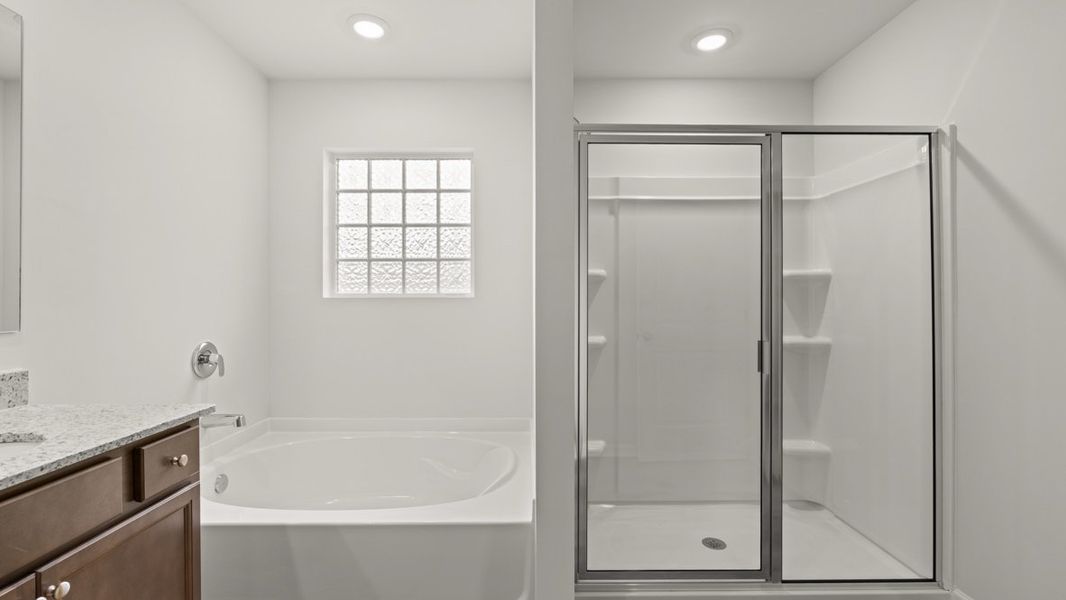 Representative furnished interior of a home built from the Green by D.R. Horton in Aurora Creek, Dallas (Image 10).