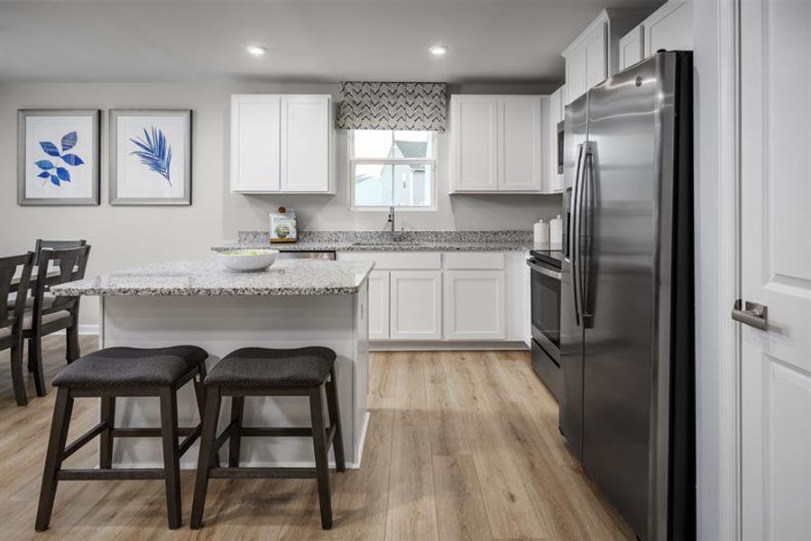 Representative furnished interior of a home built from the Spruce by Ryan Homes in Gibson Grove, Laurens (Image 3).