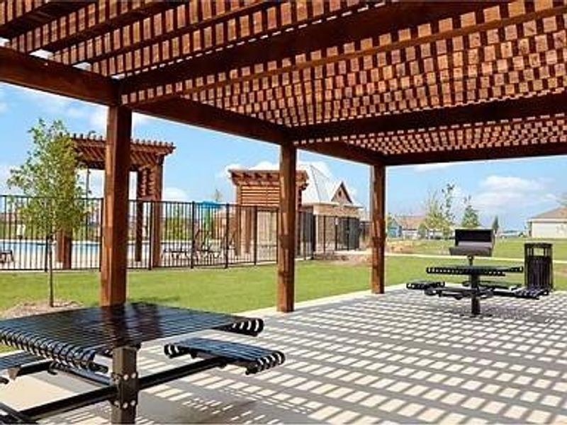 View of patio / terrace with a pergola