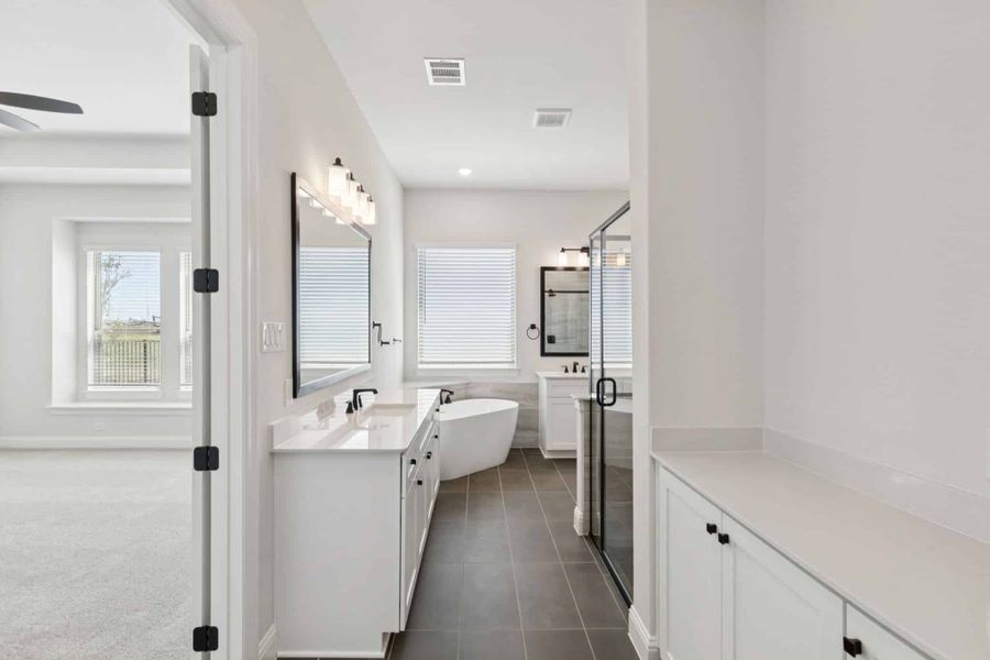 Furnished interior view inside a new home in Westside Preserve, Midlothian (Image 6).