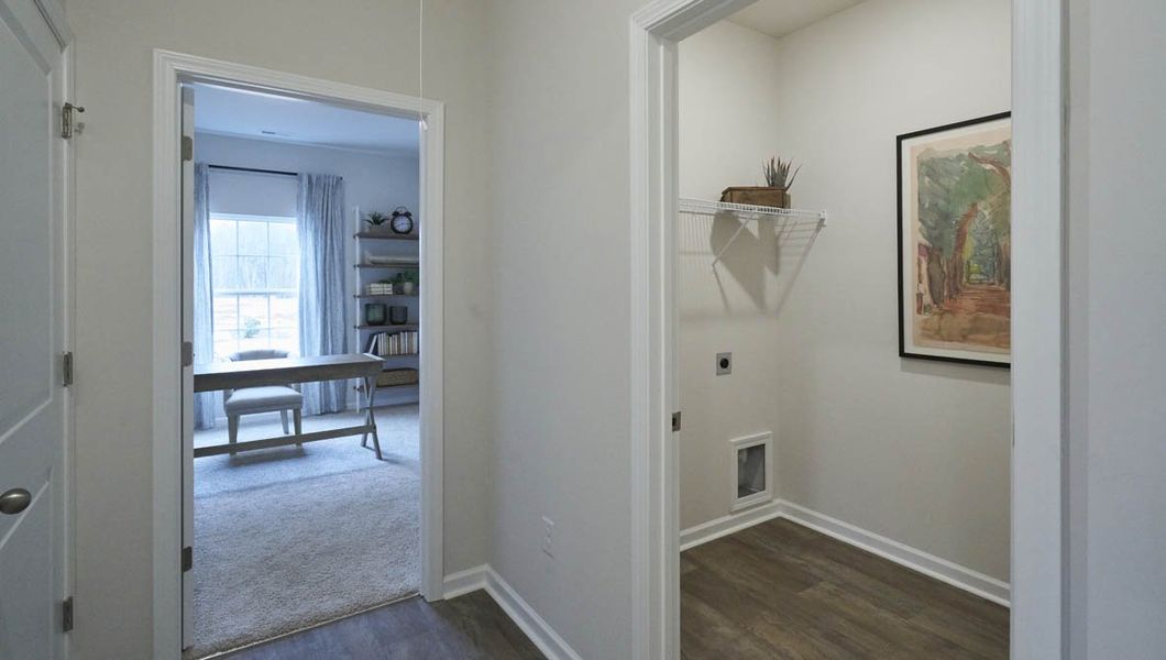 Representative furnished interior of a home built from the Cali by D.R. Horton in Carter Ridge, Greenville (Image 8).