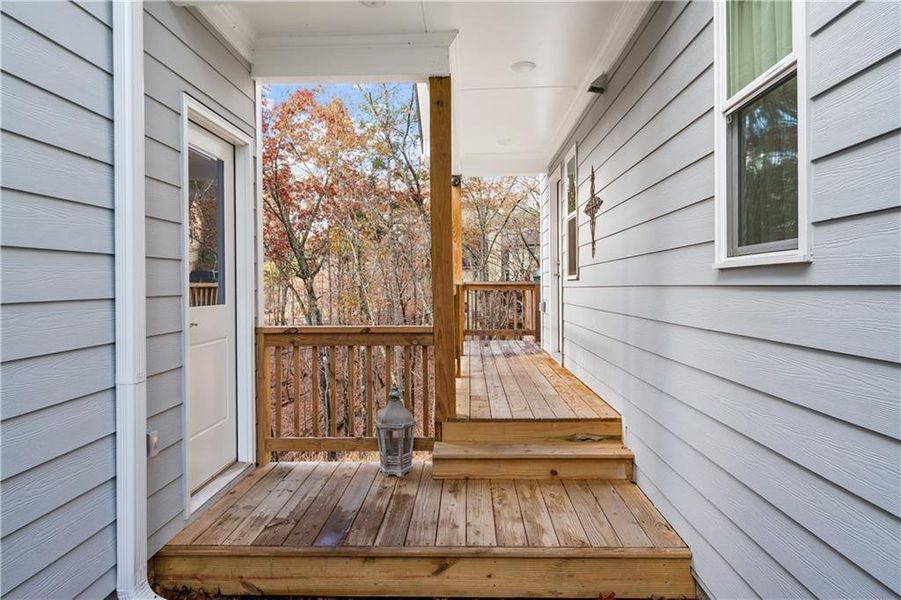 Exterior details and patio area of a home in , Waleska (Image 24).