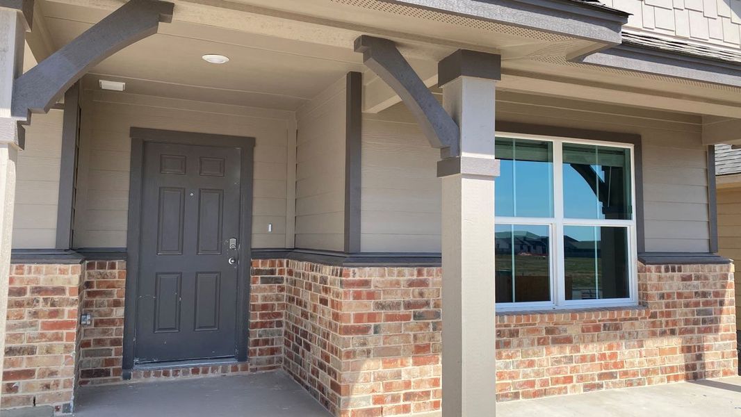 Exterior details and patio area of a home in Mesa Ridge, Temple (Image 4). Exterior details and patio area of a home in Mesa Ridge, Temple (Image 4).