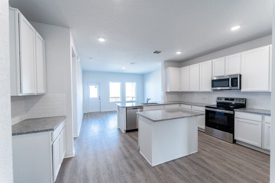 Furnished interior view inside a new home in Katzer Ranch, Converse (Image 6).