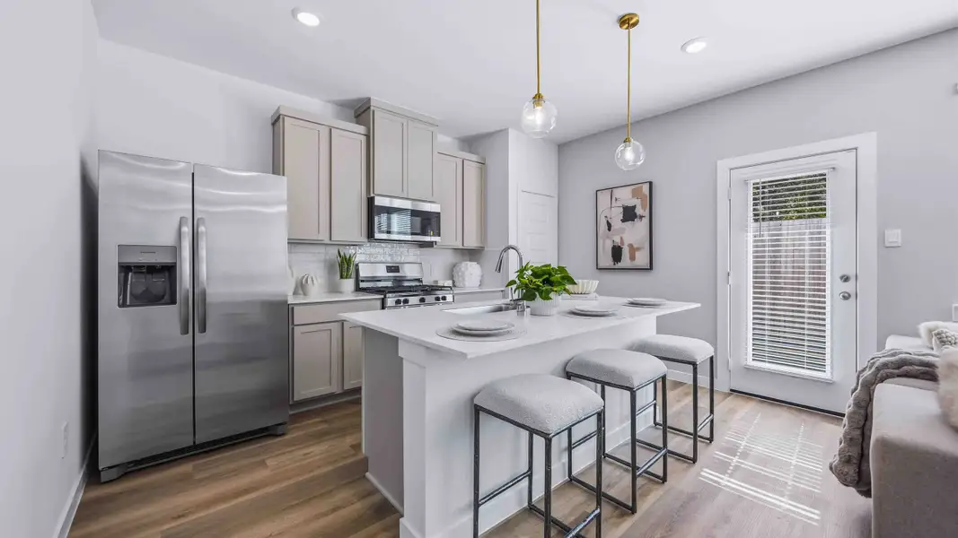 Furnished interior view inside a new home in Highland Court, Houston (Image 3).