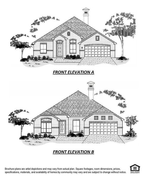 Exterior rendering of this home design in River Ranch, Dayton, TX (Image 3).