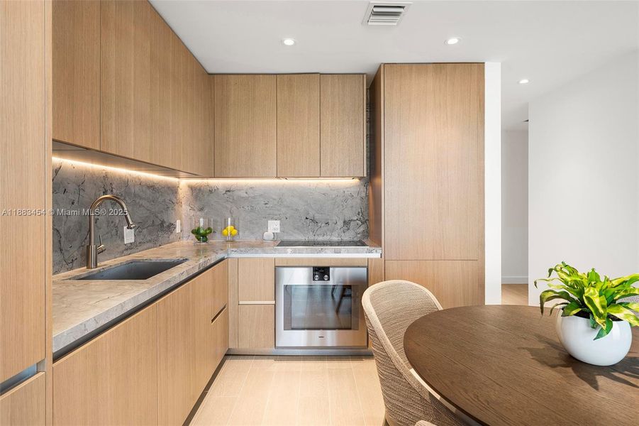 Furnished interior view inside a new home in , Miami Beach (Image 19).