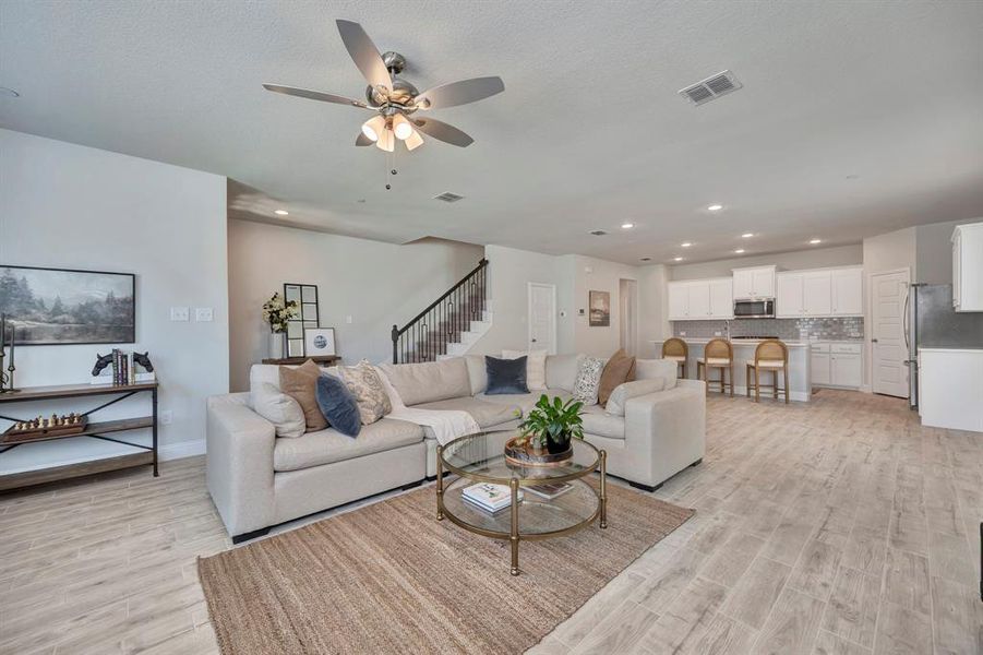 Love the flow of the 1st level with living, dining, kitchen, mudroom and half bath!