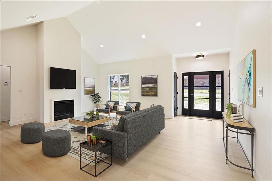 Furnished interior view inside a new home in , Pottsboro (Image 14).