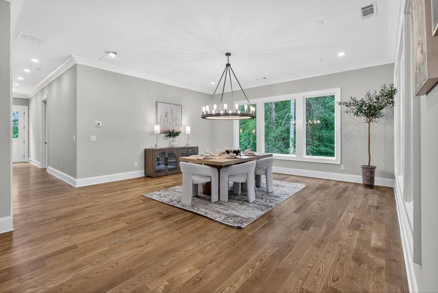 Furnished interior view inside a new home in , Newnan (Image 60).