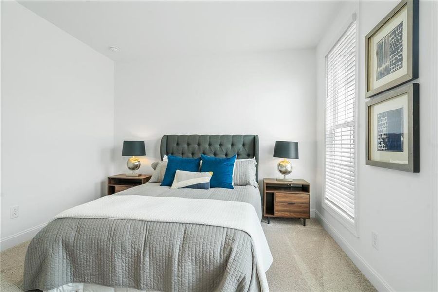 Furnished interior view inside a new home in Evanshire Single Family, Duluth (Image 21).