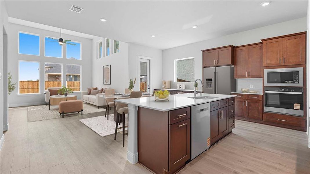 Furnished interior view inside a new home in Clearview Ranch, Royse City (Image 5).