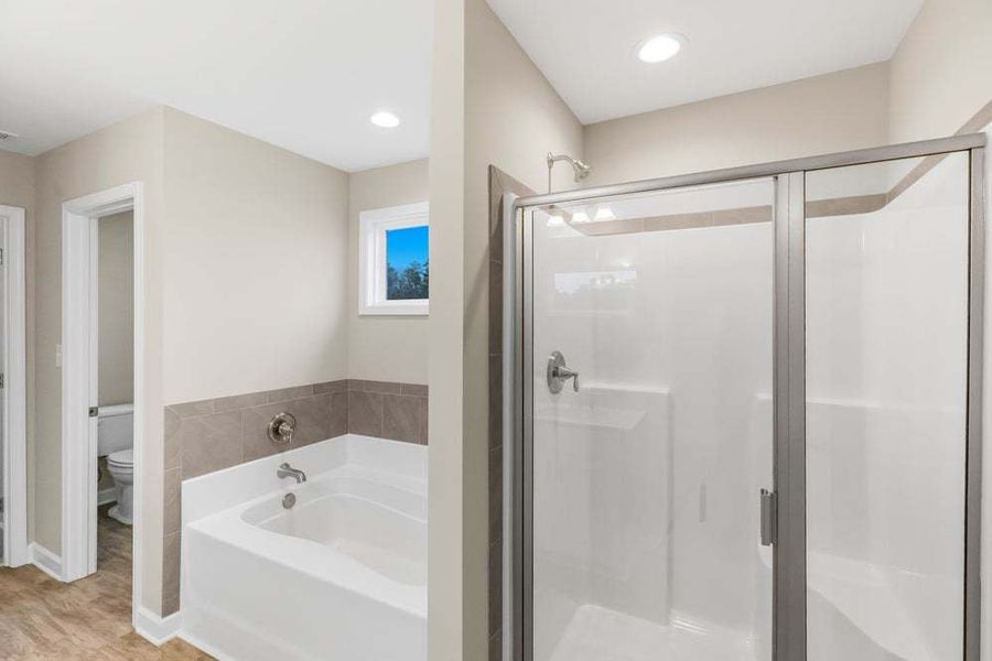 Representative furnished interior of a home built from the Aberdeen by Caviness & Cates Communities in Bartlett Manor, Youngsville (Image 48).