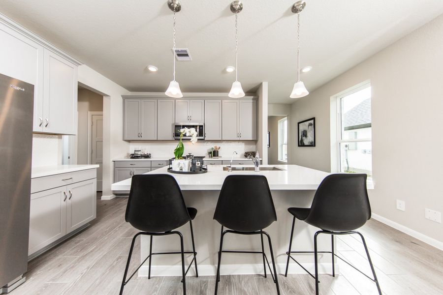 Representative furnished interior of a home built from the Wallace by Beazer Homes in Laurel Landing: Founders Collection, Alvin (Image 9). Representative furnished interior of a home built from the Wallace by Beazer Homes in Laurel Landing: Founders Collection, Alvin (Image 9).