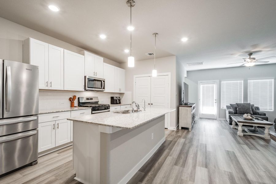 Furnished interior view inside a new home in Heights of Barbers Hill, Baytown (Image 13).