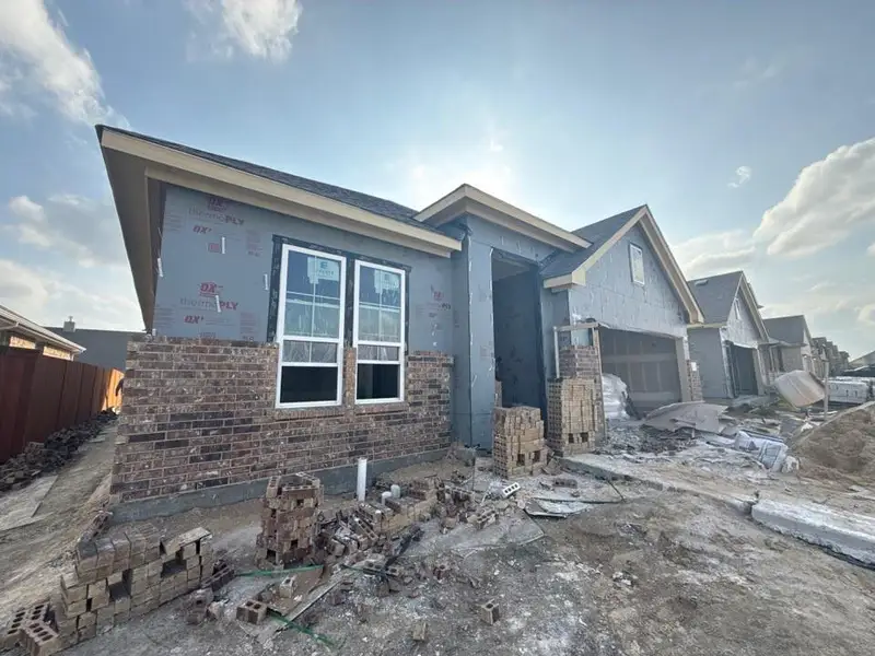 In-progress construction of a new home in Morningstar, Aledo, TX (Image 5).