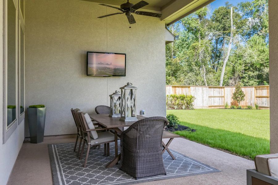 The Castella II Outdoor Living Area The Castella II Outdoor Living Area