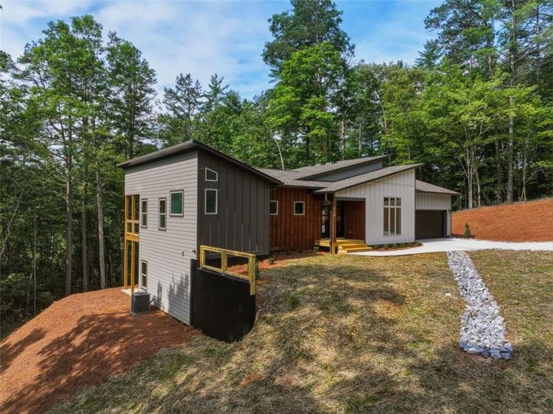 Exterior details and patio area of a home in , Ellijay (Image 32). Exterior details and patio area of a home in , Ellijay (Image 32).