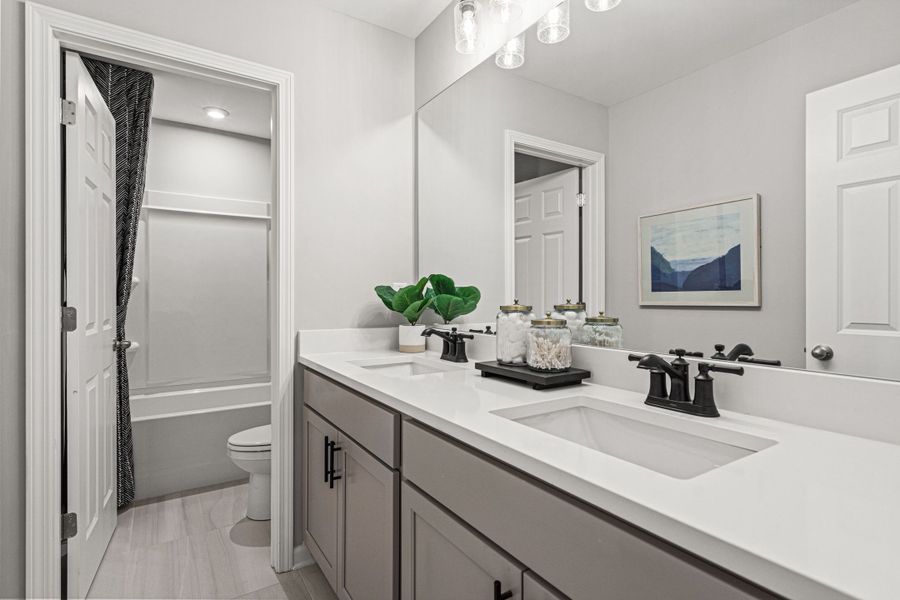 Representative furnished interior of a home built from the The Hickory A by Davidson Homes LLC in Wehunt Meadows, Hoschton (Image 21).