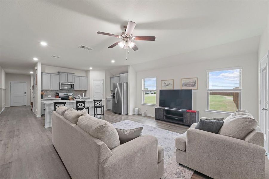 Furnished interior view inside a new home in , Aubrey (Image 16).
