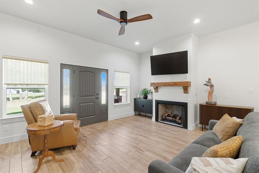 Furnished interior view inside a new home in , Alvord (Image 10).