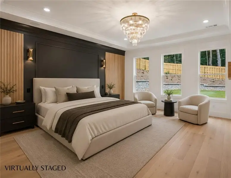 Furnished interior view inside a new home in , Hoschton (Image 17).