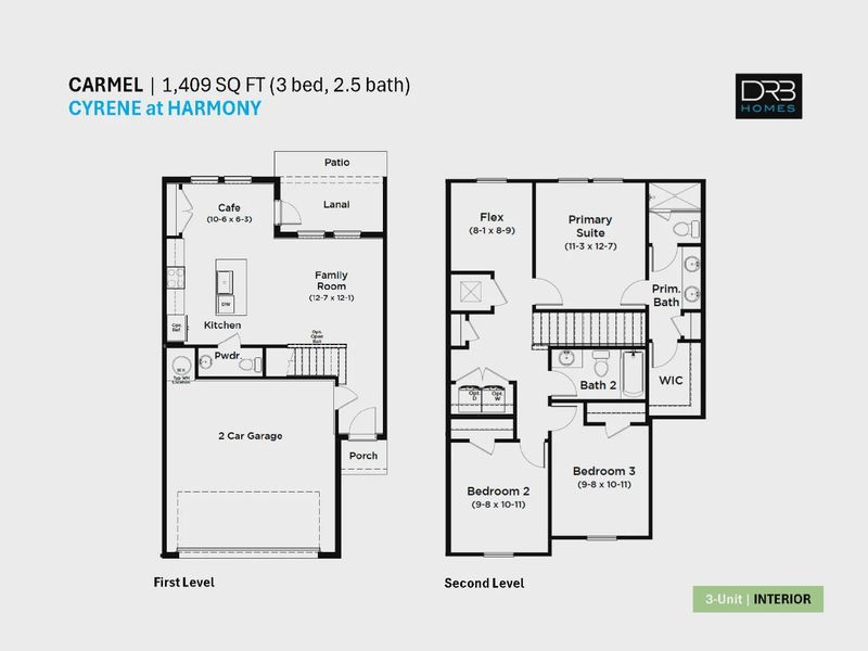 2D floor plan layout of this home in Cyrene at Harmony, St. Cloud, FL (Image 5). 2D floor plan layout of this home in Cyrene at Harmony, St. Cloud, FL (Image 5).