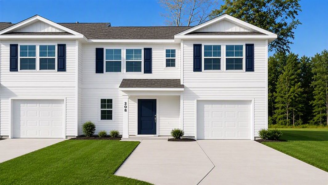 Front exterior of a new home in Stockyard, Statesboro, GA, highlighting curb appeal (Image 1). Front exterior of a new home in Stockyard, Statesboro, GA, highlighting curb appeal (Image 1).