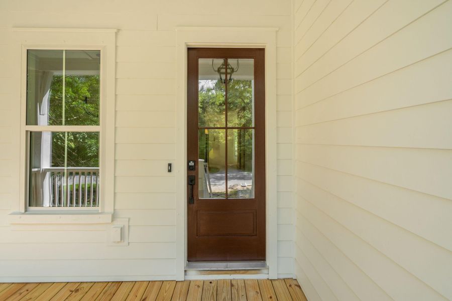 Exterior details and patio area of a home in , Johns Island (Image 37).