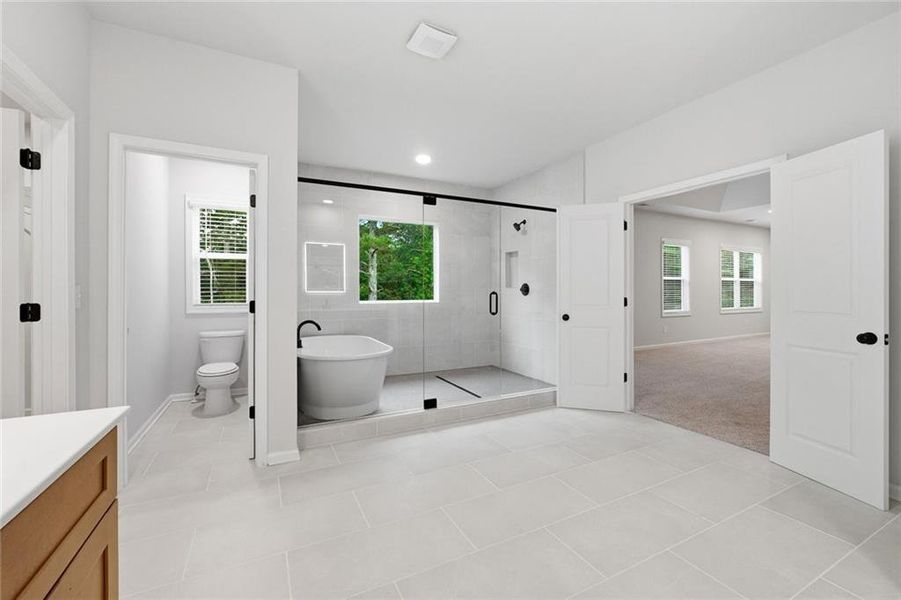 Furnished interior view inside a new home in The Stables at Ewing Chapel, Dacula (Image 17).