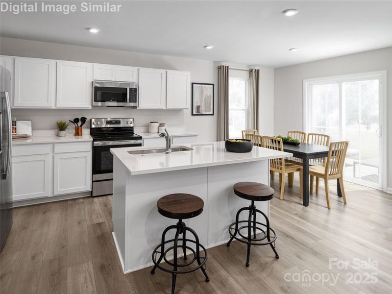 Furnished interior view inside a new home in , China Grove (Image 10).