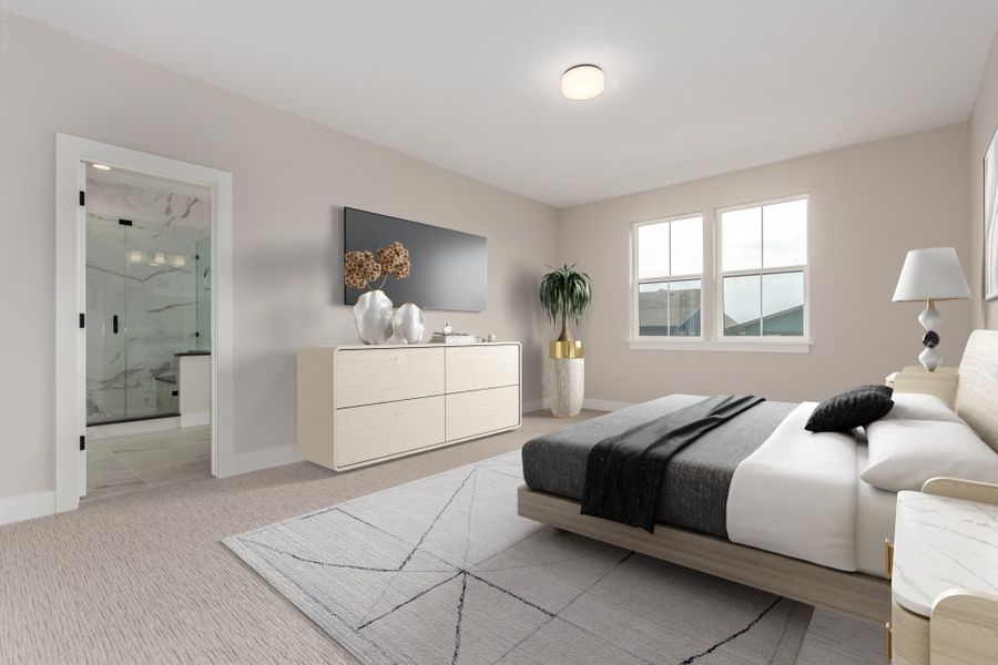 Furnished interior view inside a new home in West Grange, Longmont (Image 15).