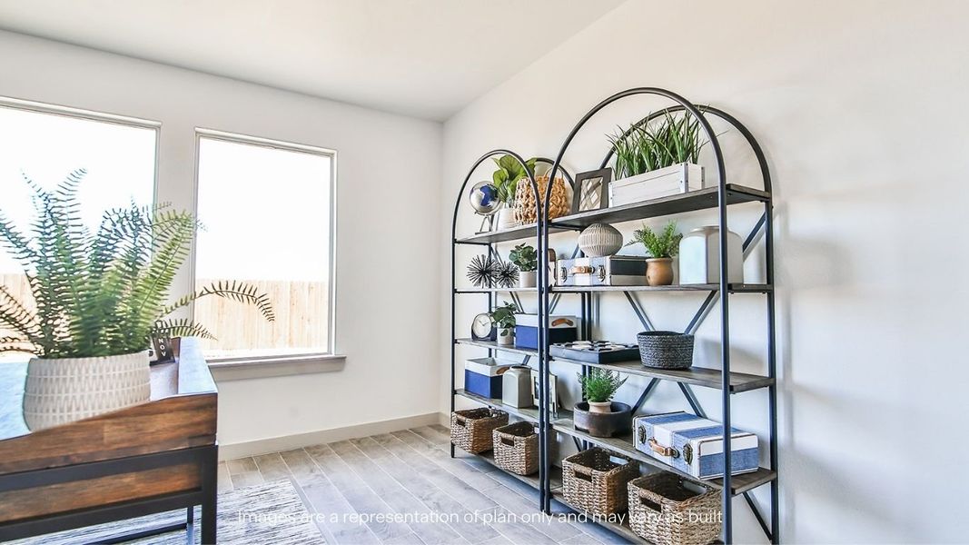 Furnished interior view inside a new home in Viridian, Lubbock (Image 22).