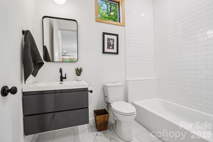 Furnished interior view inside a new home in , Asheville (Image 32).