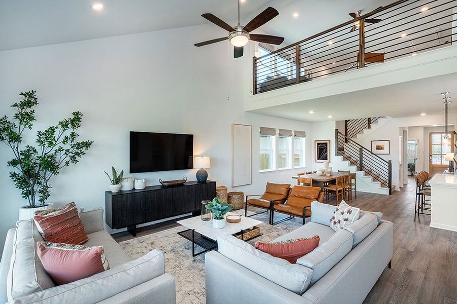 Representative furnished interior of a home built from the Jasmine by Taylor Morrison in Turner's Crossing 45s, Buda (Image 16).