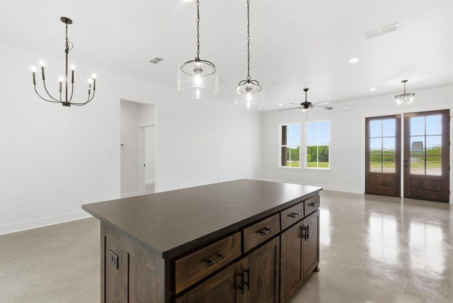 Furnished interior view inside a new home in , Weatherford (Image 8).