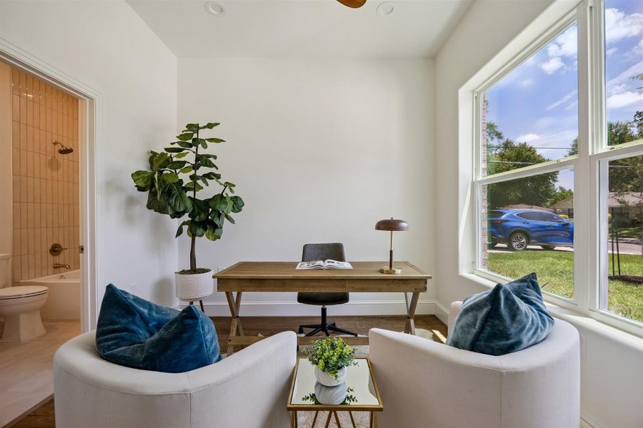 Furnished interior view inside a new home in , Houston (Image 25).