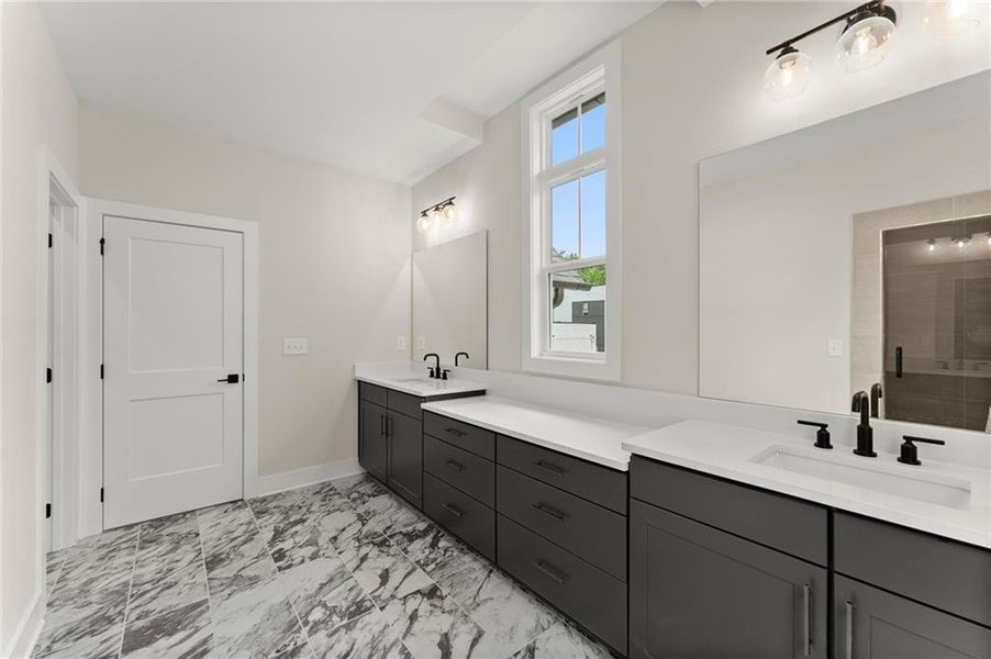 Furnished interior view inside a new home in West Town, Atlanta (Image 14). Furnished interior view inside a new home in West Town, Atlanta (Image 14).