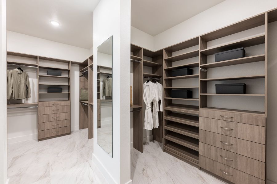 Representative furnished interior of a home built from the Camden by Tri Pointe Homes in Bridgeland, Cypress (Image 37).