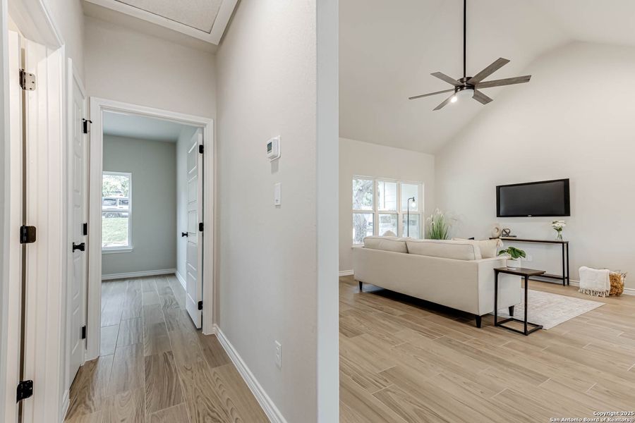 Furnished interior view inside a new home in , Canyon Lake (Image 25). Furnished interior view inside a new home in , Canyon Lake (Image 25).