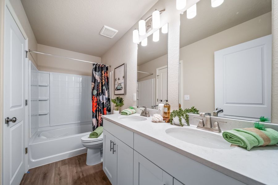 Furnished interior view inside a new home in Green Valley Ranch, Aurora (Image 25).